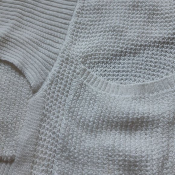 Express white knit cardigan with pockets - Picture 3 of 3